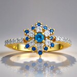 Anello in oro con Haüyne