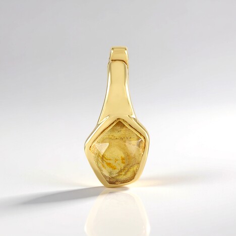 Pendentif en argent et Citrine (MONOSONO COLLECTION)