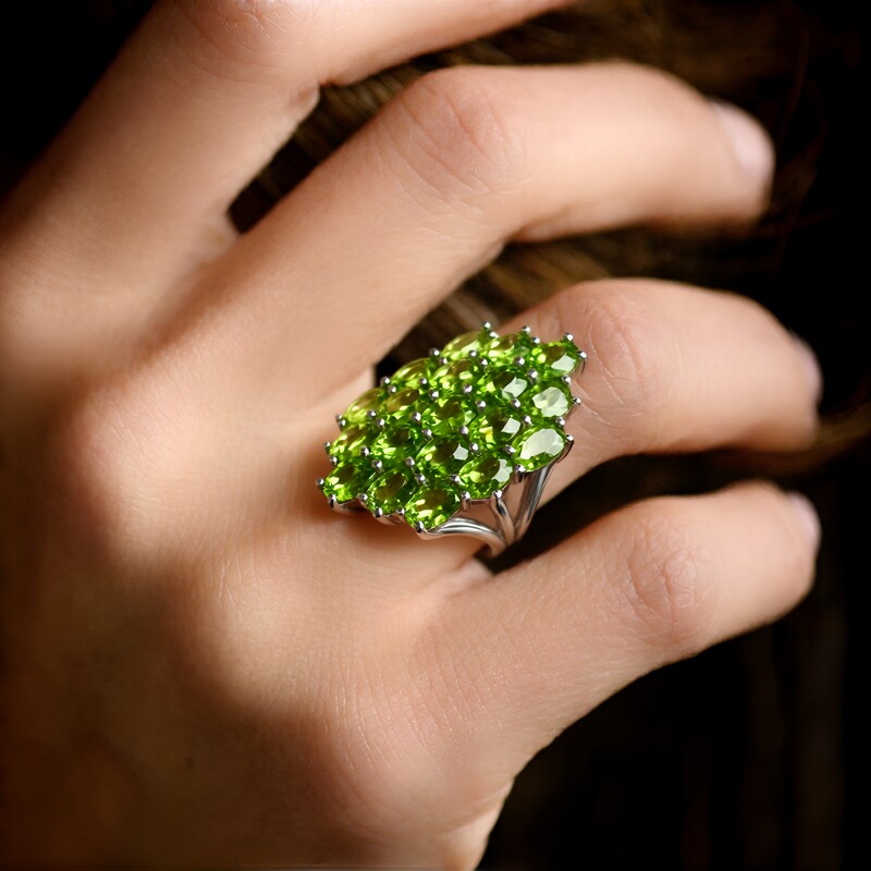 Peridot-Silberring