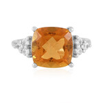 Anello in argento con Quarzo Arancione