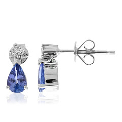 Boucles d'oreilles en or et Tanzanite AAA