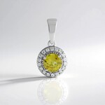 Ciondolo in argento con Sfene