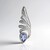Pendentif en argent et Tanzanite non chauffée (MONOSONO COLLECTION)