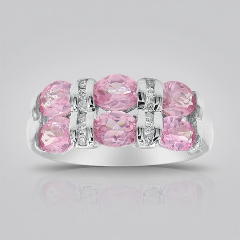 Anello in oro con Spinello Birmano Rosa (CIRARI)
