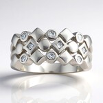 Anello in argento con Diamante I1 (G) (Annette)