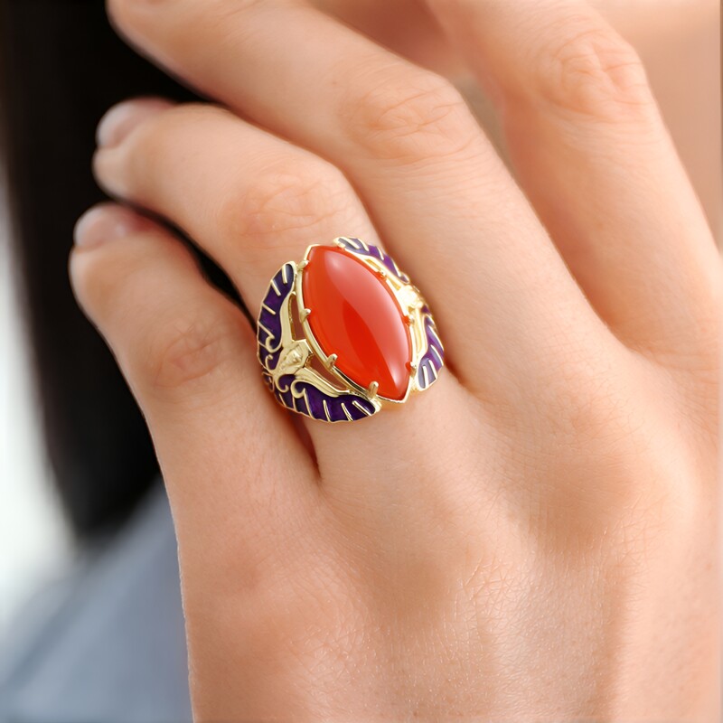 Karneol-Silberring (Adela Silber)