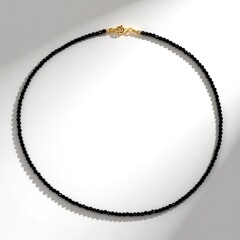 Collana in argento con Spinello Nero