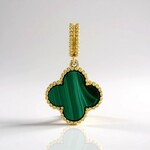 Ciondolo in argento con Malachite (Adela Silber)