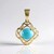Ciondolo in oro con Turchese Sleeping Beauty (Ornaments by de Melo)