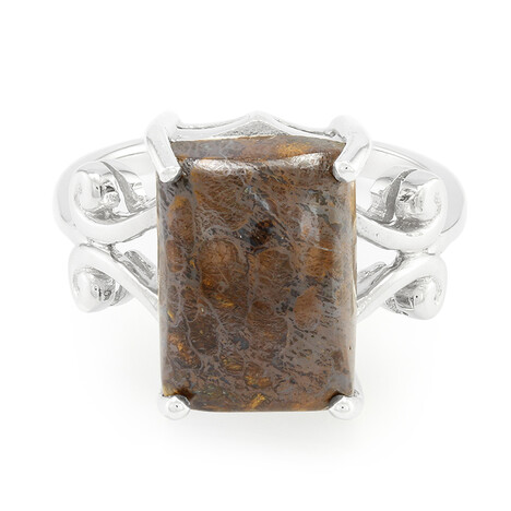 Bague en argent et Quartz Dinosaure