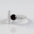 Anello in argento con Granato Mozambico
