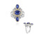 Anello in argento con Cianite del Nepal (Dallas Prince Designs)