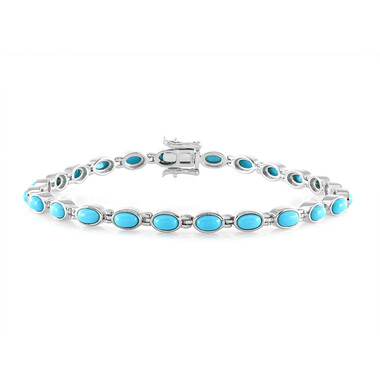 Sleeping Beauty-Türkis-Silberarmband