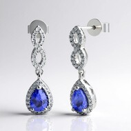 Orecchini in oro con Tanzanite AAA (CIRARI)