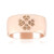 Zilveren ring met I1 Argyle-Rose de France diamanten (Annette)