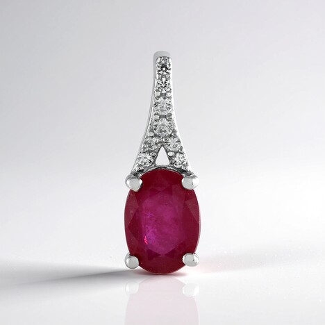 Ciondolo in argento con Rubino Bemainty