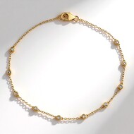 Gouden armband met I2 Bruine Diamanten (SUHANA)