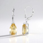 Orecchini in argento con Citrino