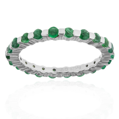 Brasilianischer Smaragd-Silberring