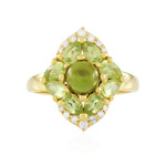 Zilveren ring met een vesuvianiet