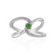 Bague en argent et Grenat Tsavorite du Kenya