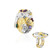 Anello in argento con Opale di Welo (Gems en Vogue)