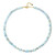 Brasilianischer Aquamarin-Silberhalskette