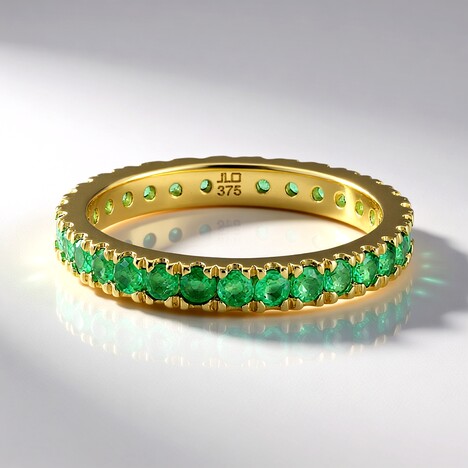 Anello in oro con Smeraldo Colombiano