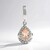Pendentif en argent et Morganite du Brésil