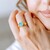 Neon Blue Apatite Silver Ring