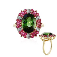 Anillo en oro con Turmalina de Santa Rosa (D'vyere)