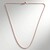 Catenina a serpente regolabile con cursore in argento 925 placcato oro rosa - 61 cm - 5,12 g