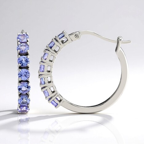 Orecchini in argento con Tanzanite