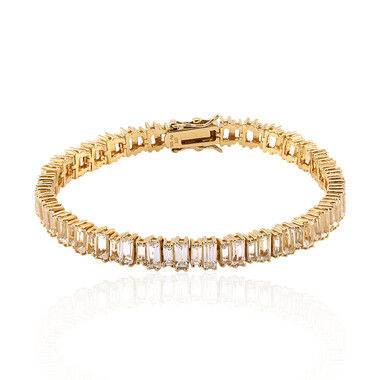 White Topaz Silver Bracelet