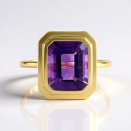 Anello in argento con Ametista del Marocco