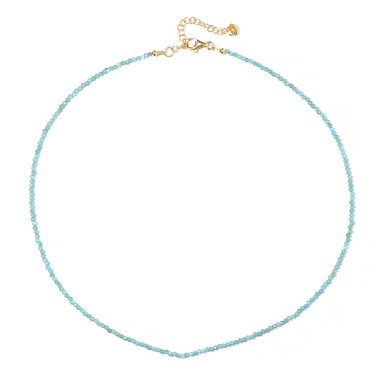 Collar en plata con Apatita azul
