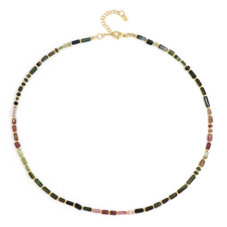 Fancy Tourmaline Silver Necklace