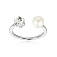 Bague en argent et Perle de culture d'eau douce