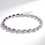 Bracciale in argento con Topazio Bianco