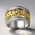 Anello in argento con Topazio Blu Londra (Adela Silber)