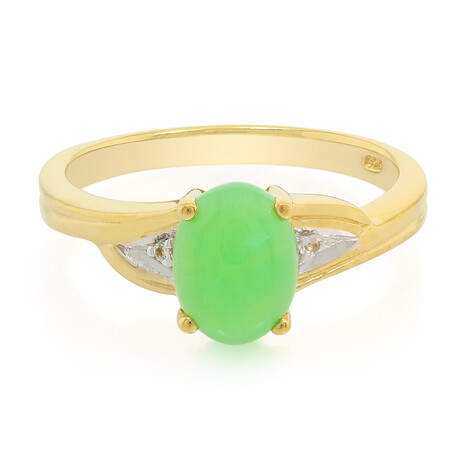 Kaiserlicher Chrysopras-Silberring