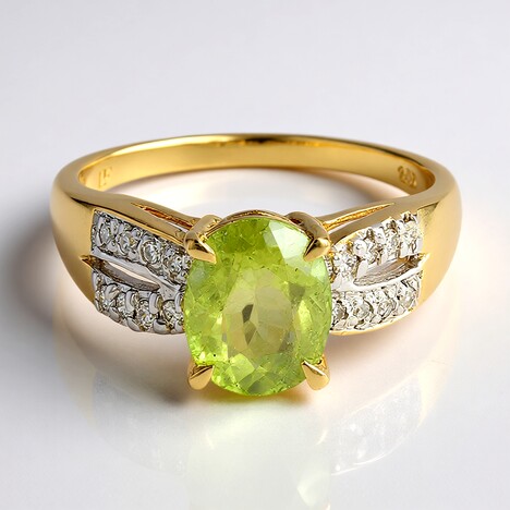 Anello in oro con Tormalina Paraiba Nigeriana