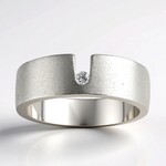 Anello in argento con Diamante I1 (G) (Annette)