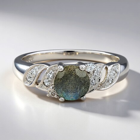 Anello in argento con Spectrolite