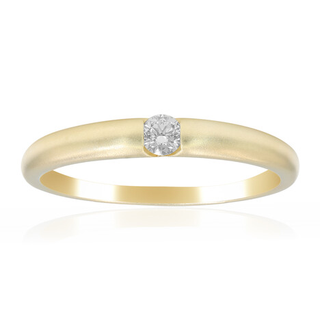 Gouden ring met een VVS2 (H) Diamant (de Melo Gold)