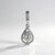 Pendentif en argent et Saphir blanc