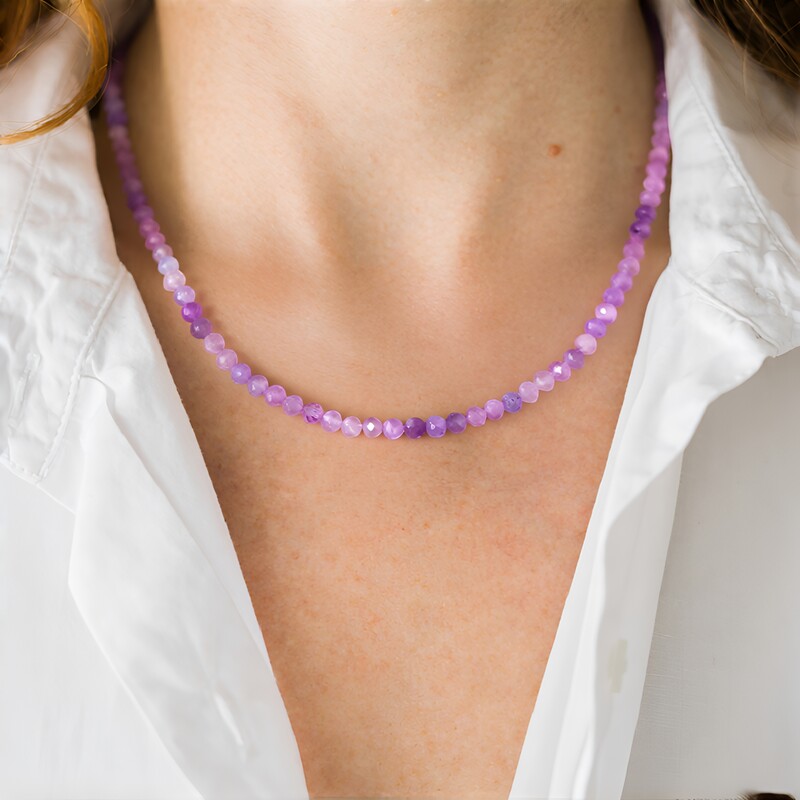 Collana in argento con Kunzite