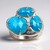 Anello in argento con Turchese Kingman (Anne Bever)