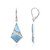Larimar-Silberohrringe