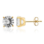 Pendientes en plata con Topacio blanco